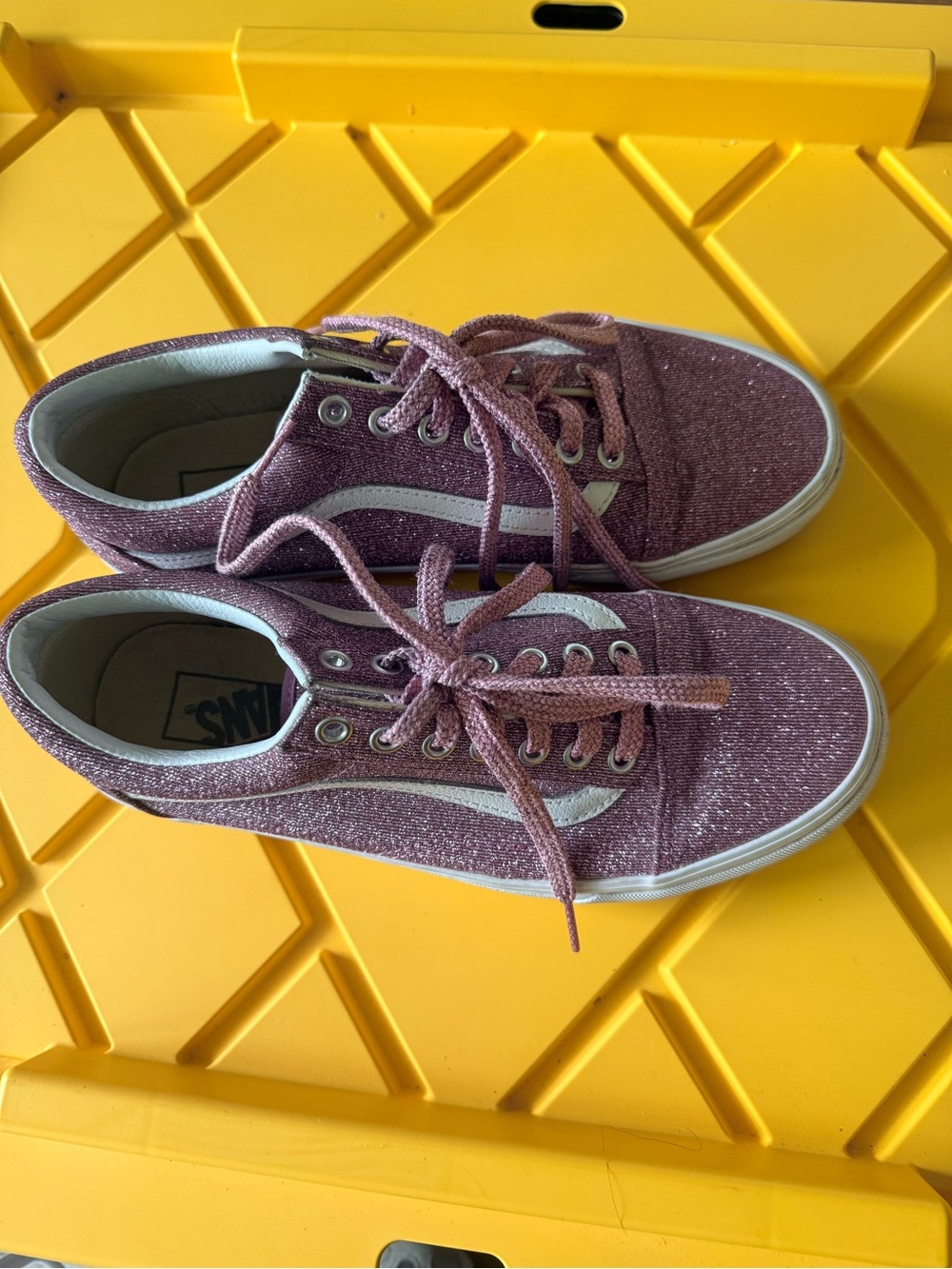 Vans Glitter Pink Low-Top Sneakers